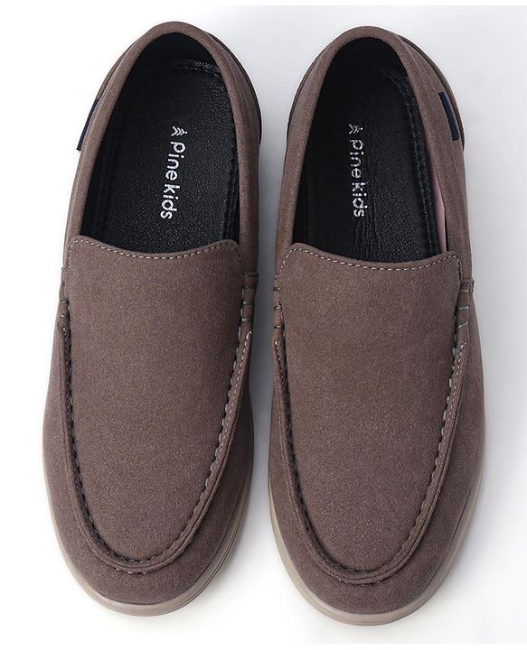 Pine Kids Slip On Loafers - Grey