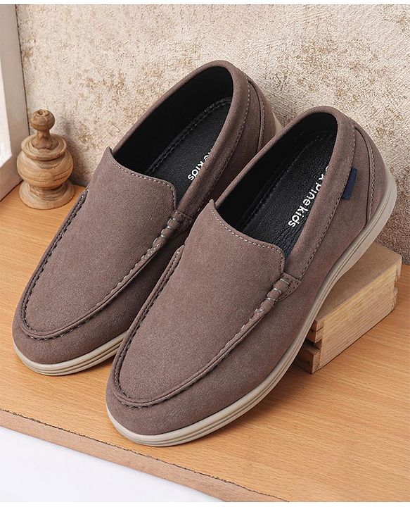 Pine Kids Slip On Loafers - Grey