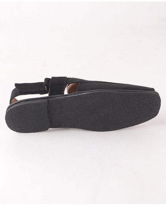 Pine Kids Peshawari Ethnic Sandals with Velcro Closure - Blue