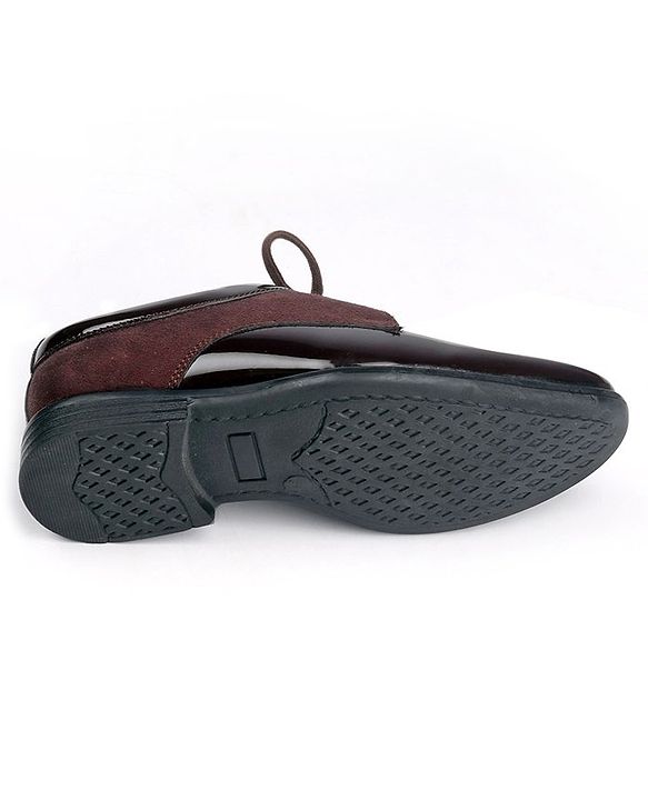 Pine Kids Lace Up Party Wear Shoes - Brown