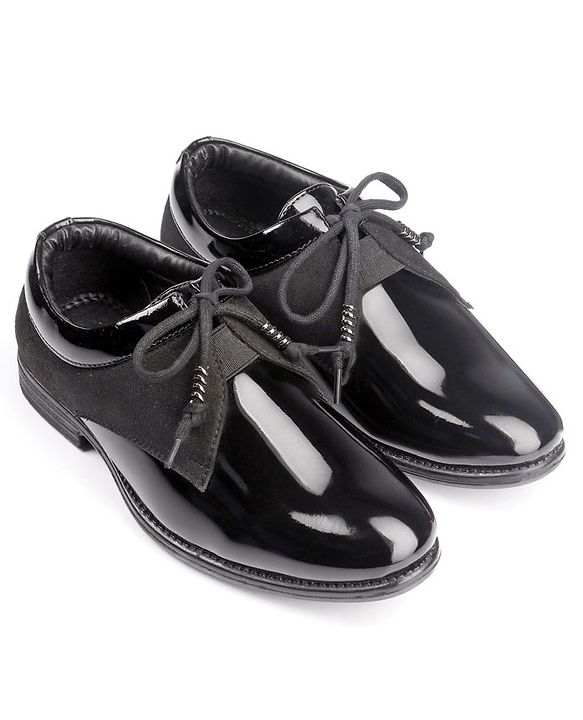 Pine Kids Lace Up Party Wear Shoes - Brown