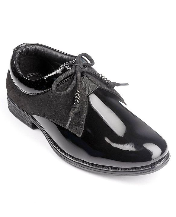 Pine Kids Lace Up Party Wear Shoes - Brown