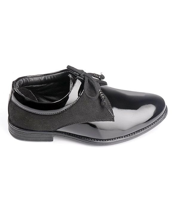Pine Kids Lace Up Party Wear Shoes - Brown