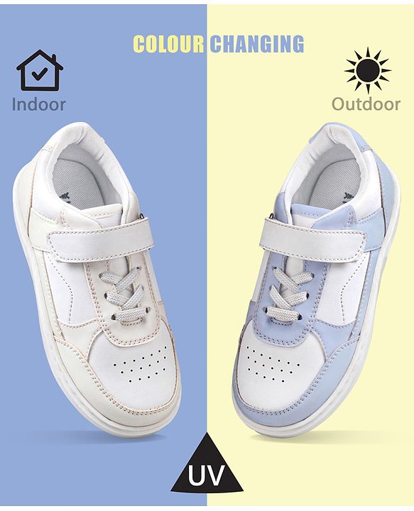 Pine Kids Velcro Closure Casual Shoes - White