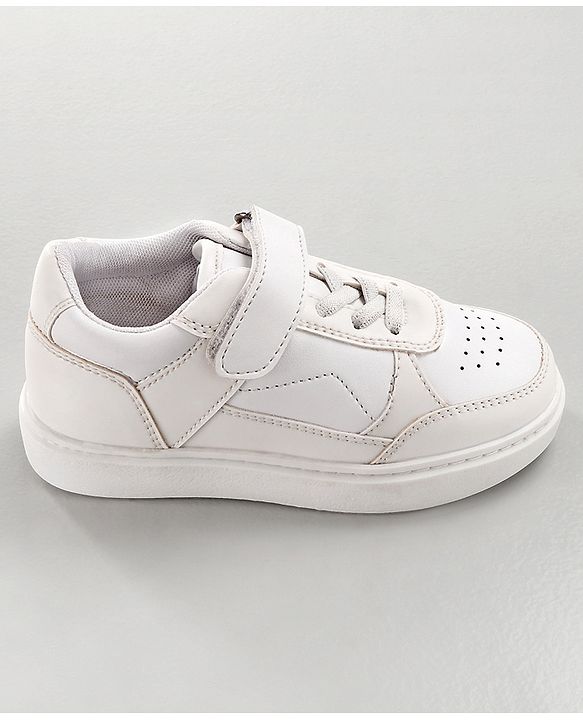 Pine Kids Velcro Closure Casual Shoes - White