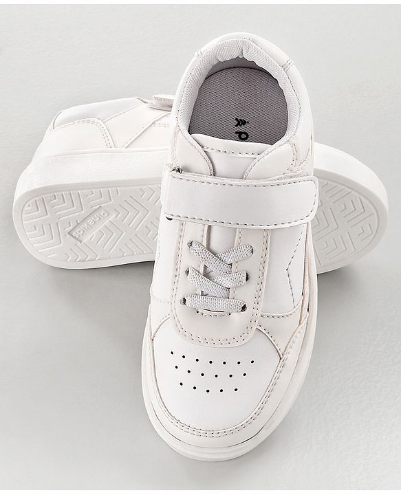 Pine Kids Velcro Closure Casual Shoes - White