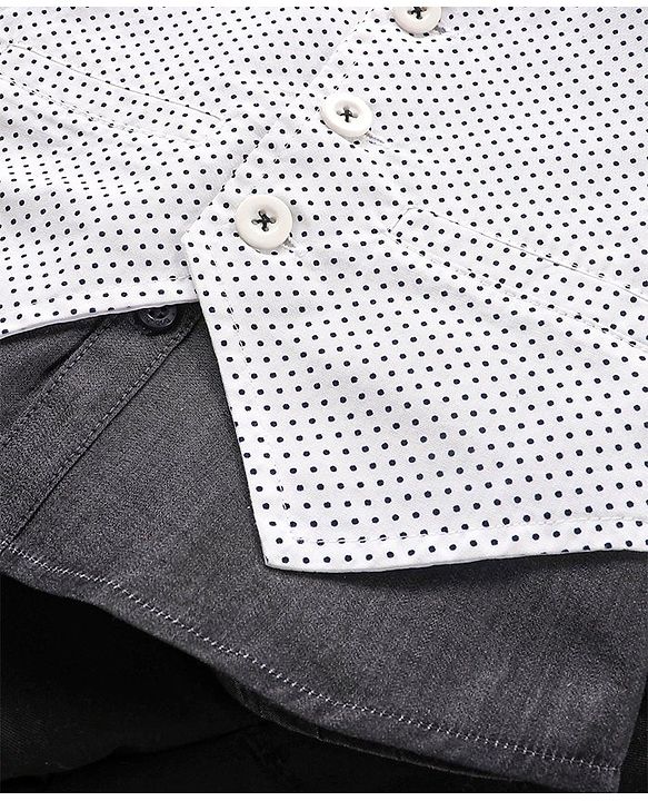 Babyhug Full Sleeves 100% Cotton Waist Coat & Shirt with Stretch Fir Pants - Black
