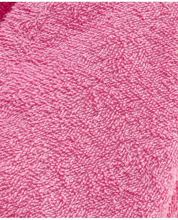 Babyhug Bunny Woven Full Sleeves Terry Bath Robe - Pink