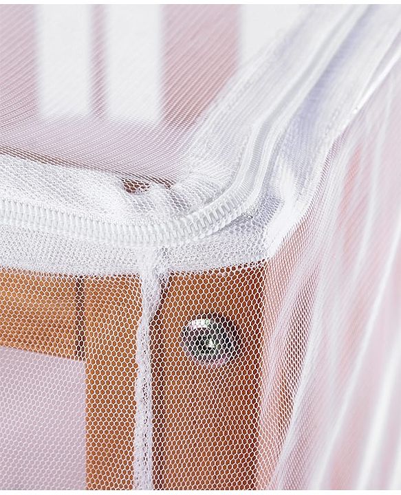 Babyhug Multipurpose Breathable Mosquito Net - White (Cot Not Included) | Suitable for Cot Measuring 120 x 60 cm