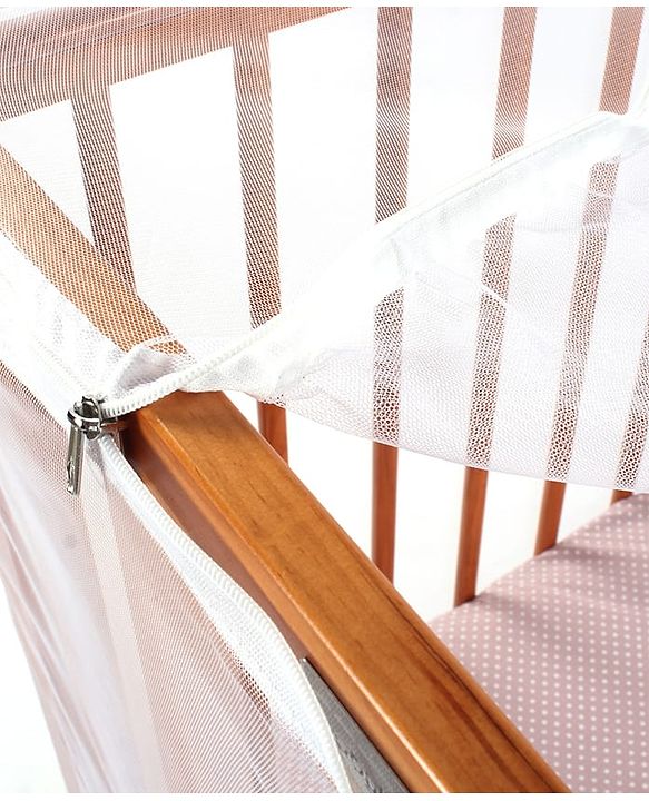 Babyhug Multipurpose Breathable Mosquito Net - White (Cot Not Included) | Suitable for Cot Measuring 120 x 60 cm