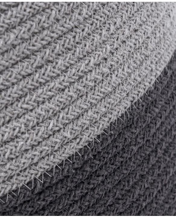 Babyhug Braided Cotton Laundry Bag  - Grey