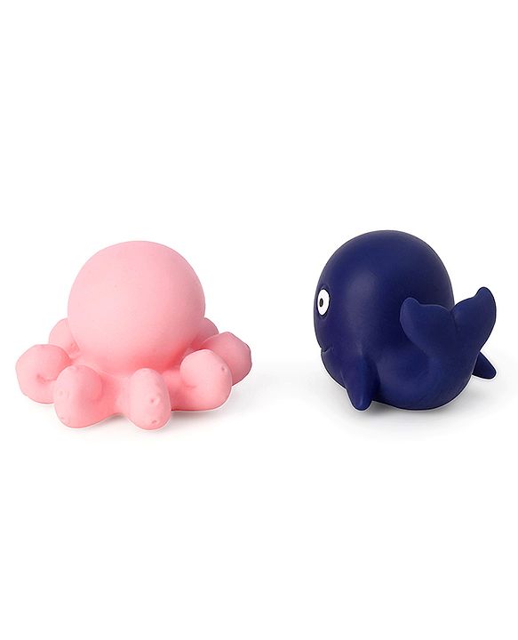 Babyhug Bath Squeeze Toys Ocean Animals Pack of 6 - Multicolour