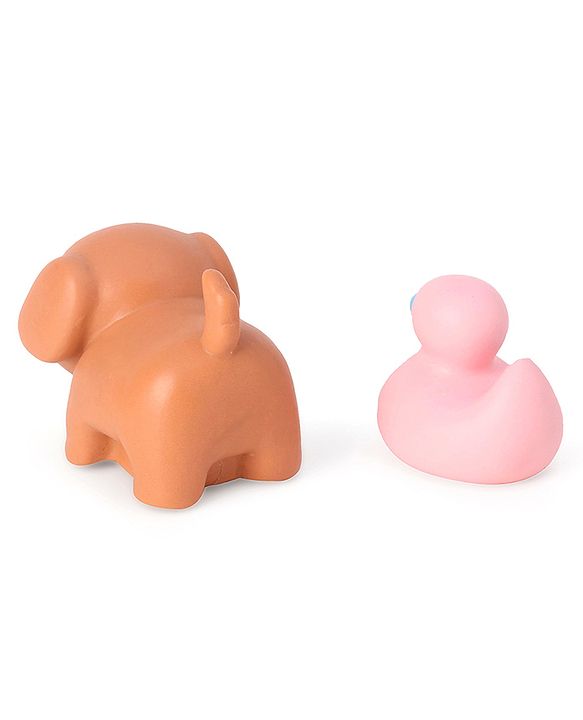 Babyhug Bath Squeeze Pet-Animals Toys -Pack of 6 | Non-Toxic Squeezable Toys | Bath-Time Sensory Play | Builds Fine Motor & Cognitive Skills | Multicolour | BIS Certified
