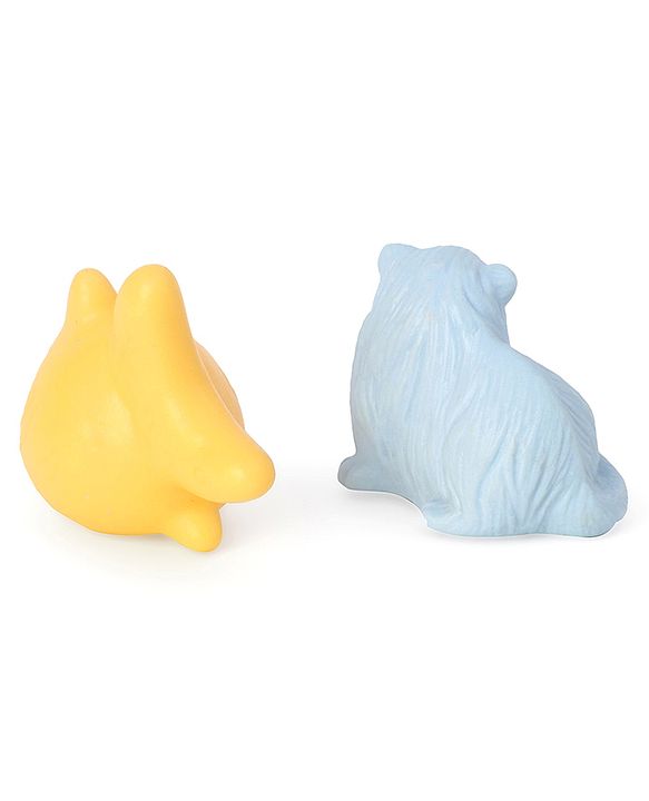 Babyhug Bath Squeeze Pet-Animals Toys -Pack of 6 | Non-Toxic Squeezable Toys | Bath-Time Sensory Play | Builds Fine Motor & Cognitive Skills | Multicolour | BIS Certified