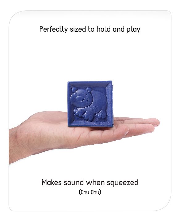 Babyhug Bath In Style Squeeze Building Blocks Set Pack of 8 - Multicolour
