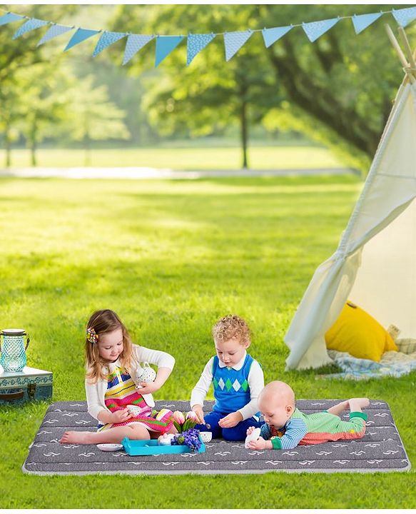 Pine Kids Rolling Mattress with Waterproof Cover - Grey