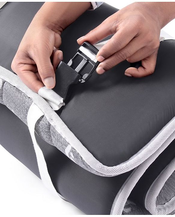 Pine Kids Rolling Mattress with Waterproof Cover - Grey