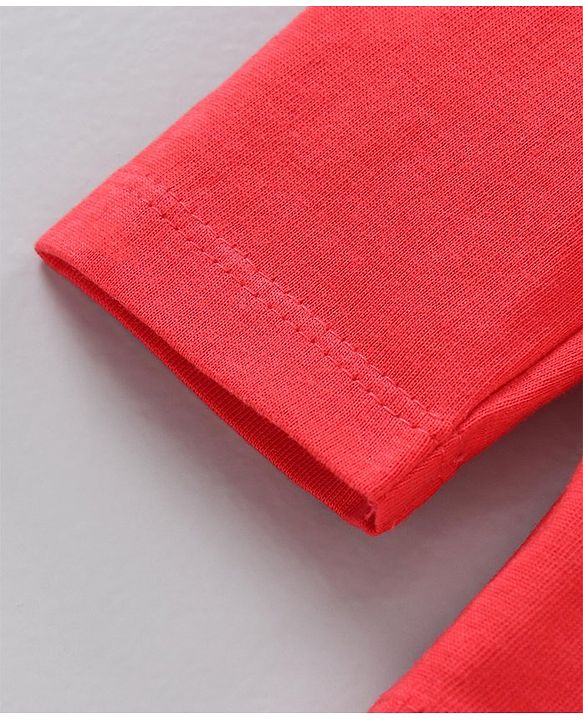 Babyhug Full Sleeves Cotton Blend Knit Tees Solid Pack of 3- Blue Red Peach