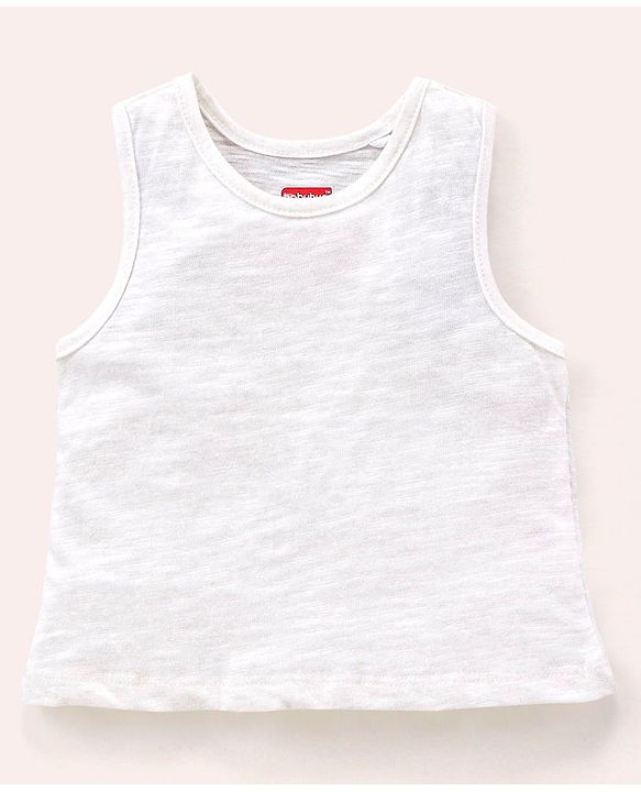 Babyhug Three Fourth Sleeves Crop Top With Inner Tee Placement Print - Pink
