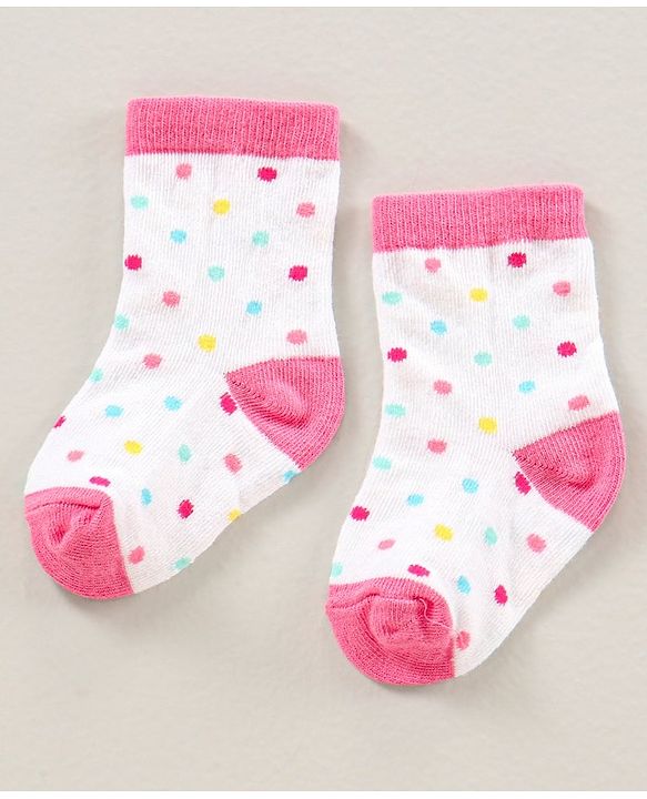 Cute Walk by Babyhug Ankle Length Antibacterial Socks Pack Of 5  Striped & Unicorn Design - Multicolour