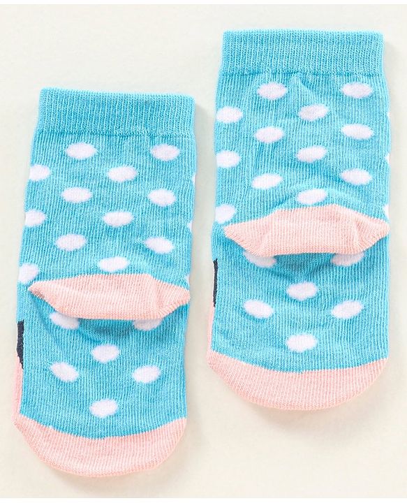 Cute Walk by Babyhug Ankle Length Antibacterial Socks Pack Of 5 Hearts Design  - Multicolour