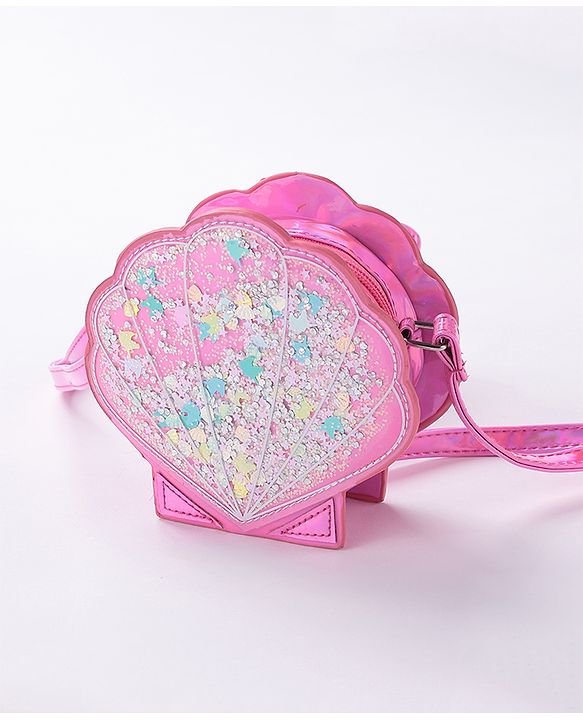 Babyhug Glitter Sling Bag  - Silver