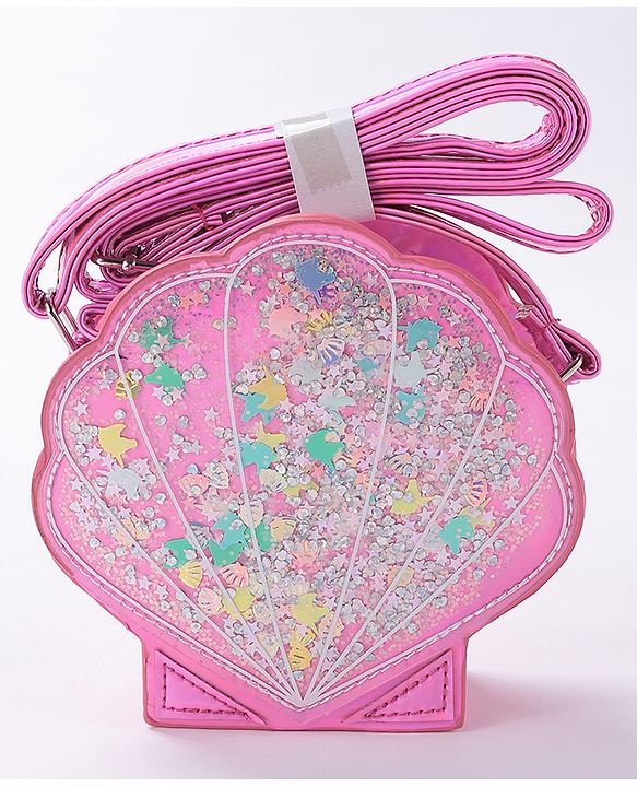 Babyhug Glitter Sling Bag  - Silver