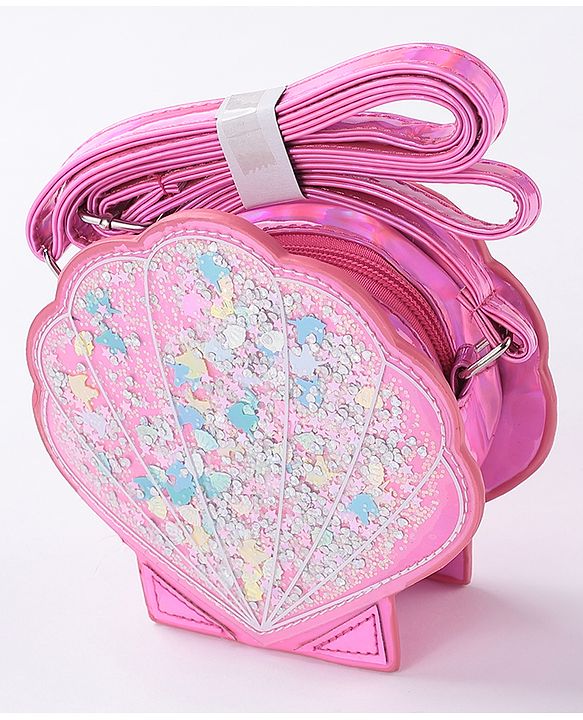 Babyhug Glitter Sling Bag  - Silver