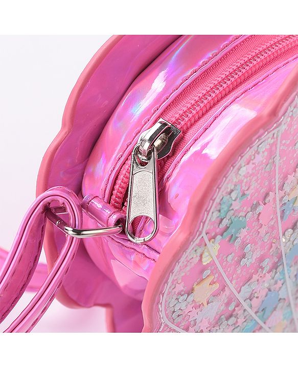 Babyhug Glitter Sling Bag  - Silver