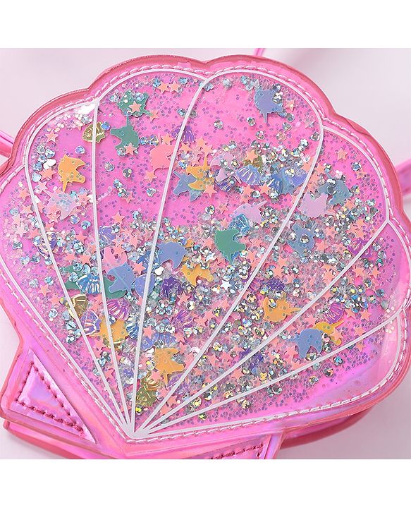 Babyhug Glitter Sling Bag  - Silver