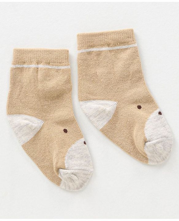 Cute Walk by Babyhug Anti-Bacterial Ankle Length Designed Socks Pack of 3 - Multicolour