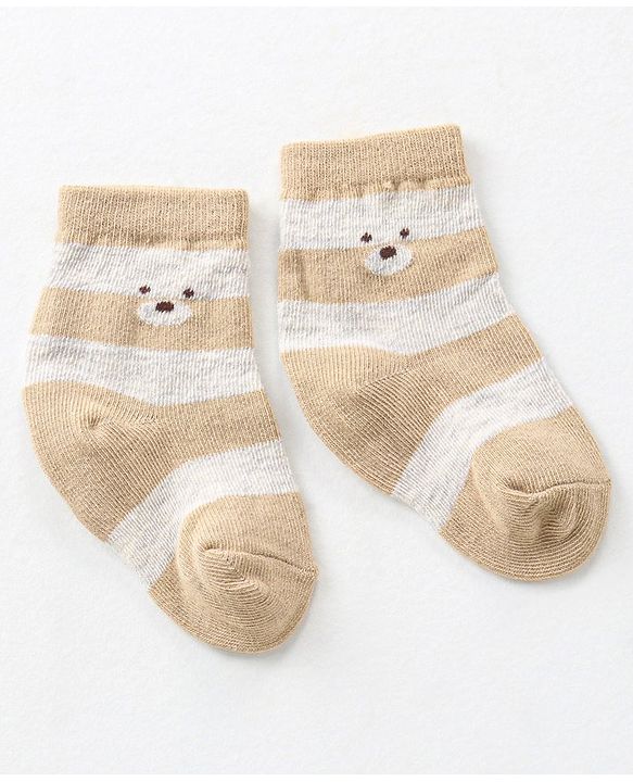 Cute Walk by Babyhug Anti-Bacterial Ankle Length Designed Socks Pack of 3 - Multicolour