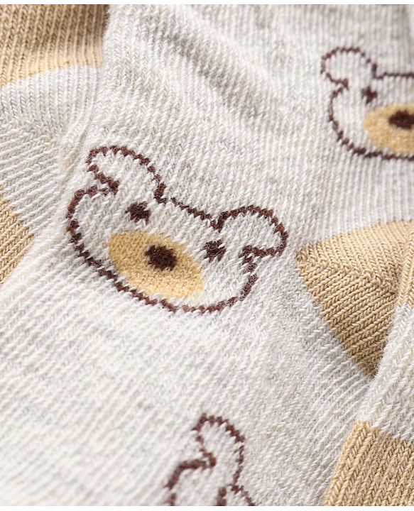 Cute Walk by Babyhug Anti-Bacterial Ankle Length Designed Socks Pack of 3 - Multicolour