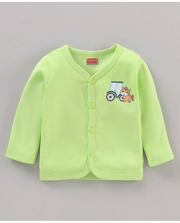 Babyhug 100% Cotton Vests Vehicle Print Pack of 3 - Multicolour