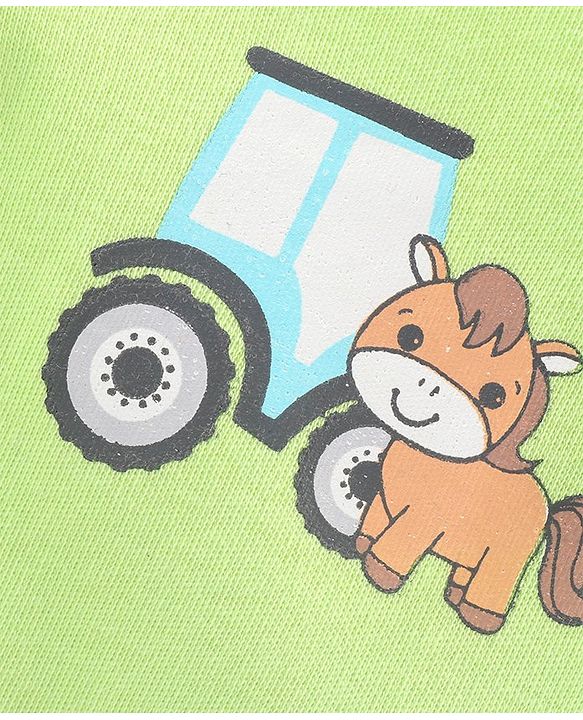 Babyhug 100% Cotton Vests Vehicle Print Pack of 3 - Multicolour