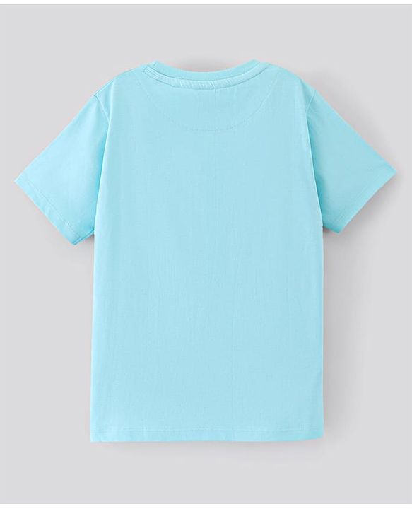 Pine kids Biowashed Peanut Collection Half Sleeves Tee Snoopy Print - Sky Blue