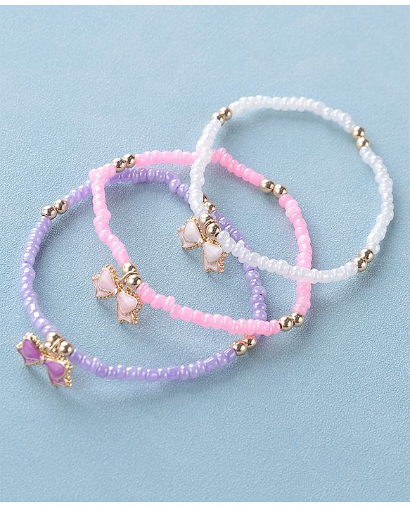 Pine Kids Free Size Bracelets Pack of 3-  Multicolor