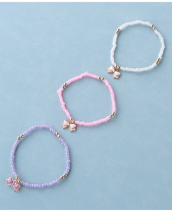 Pine Kids Free Size Bracelets Pack of 3-  Multicolor
