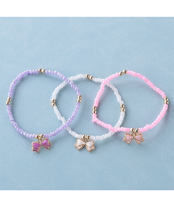 Pine Kids Free Size Bracelets Pack of 3-  Multicolor