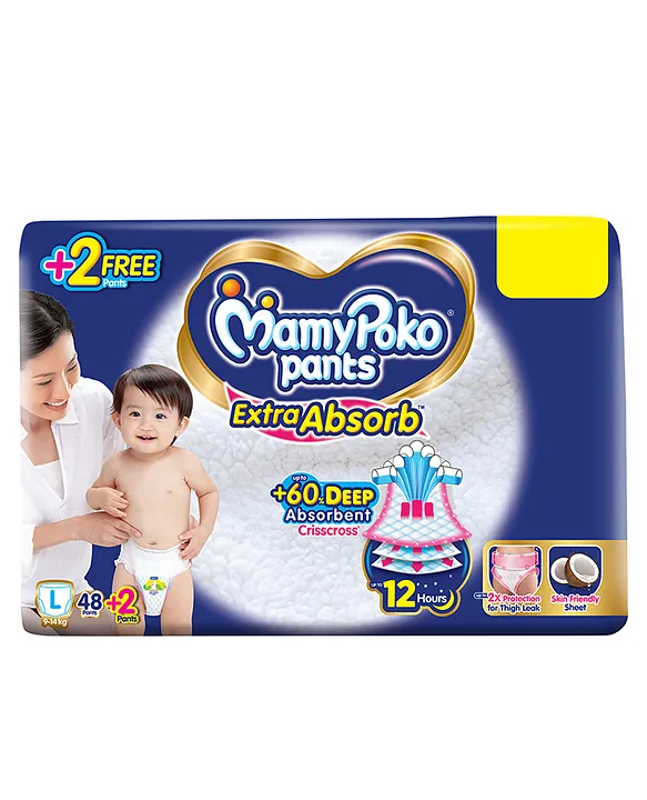 MamyPoko Pants Fancy Baby Daipers, XXL-36, Double Xtra Large Size,36 count