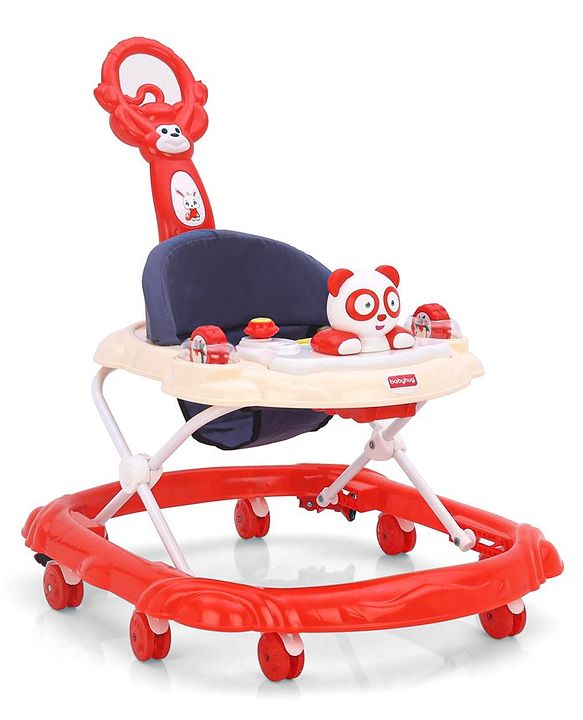 Babyhug Walker Bear Face - Red (Seat Print & Color May Vary)