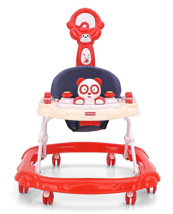 Babyhug Walker Bear Face - Red (Seat Print & Color May Vary)