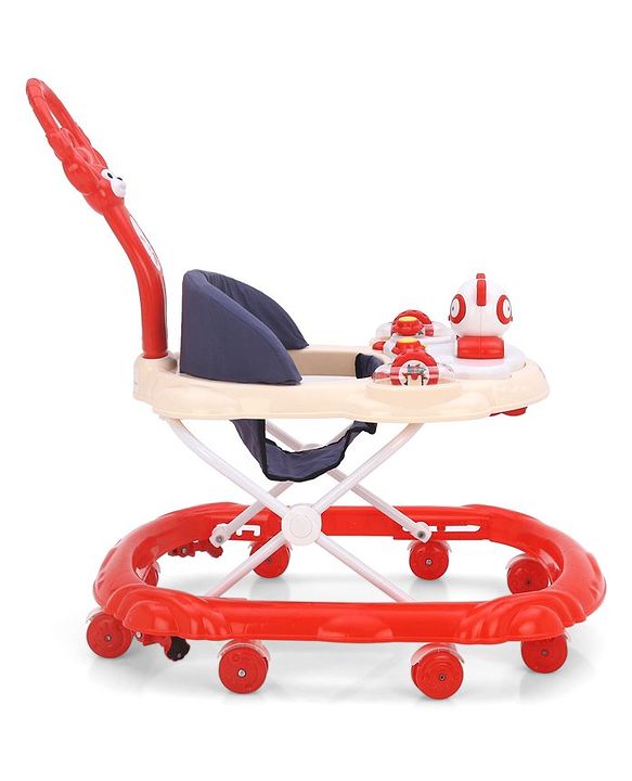 Babyhug Walker Bear Face - Red (Seat Print & Color May Vary)
