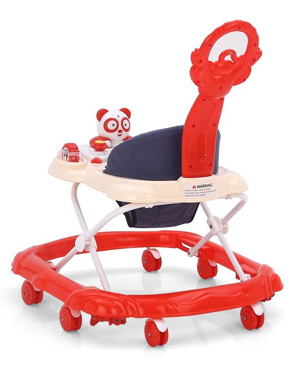 Babyhug Walker Bear Face - Red (Seat Print & Color May Vary)