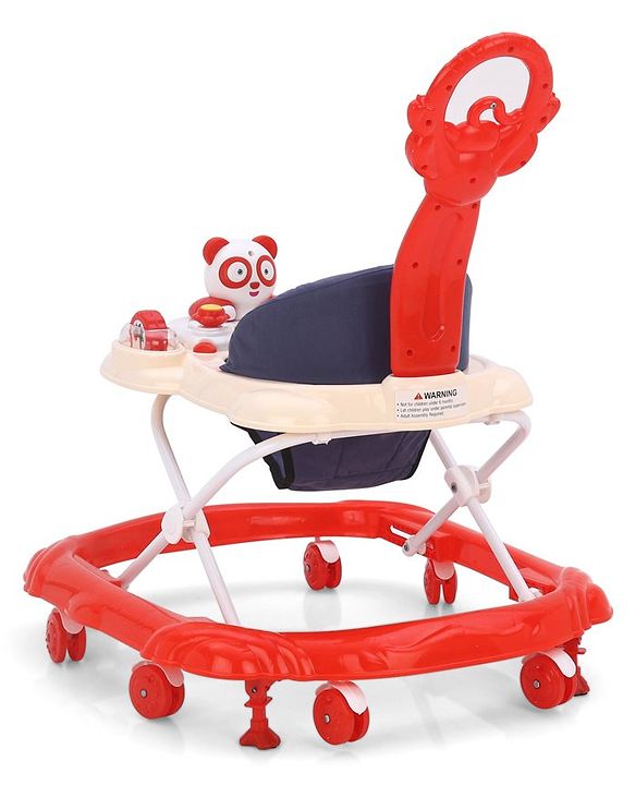 Babyhug Walker Bear Face - Red (Seat Print & Color May Vary)