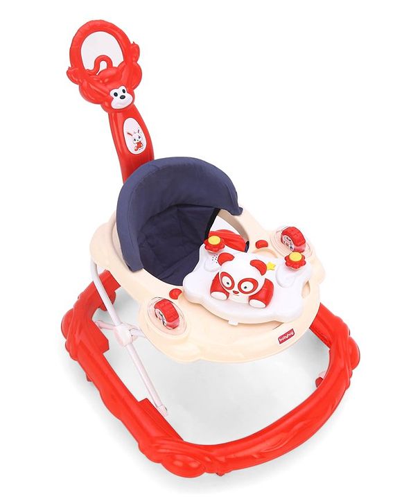 Babyhug Walker Bear Face - Red (Seat Print & Color May Vary)
