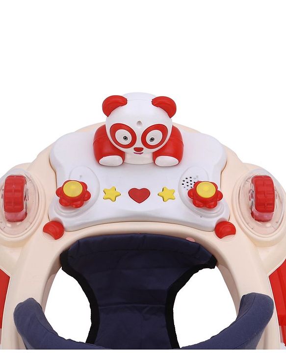 Babyhug Walker Bear Face - Red (Seat Print & Color May Vary)