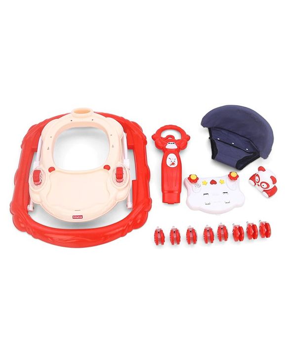 Babyhug Walker Bear Face - Red (Seat Print & Color May Vary)