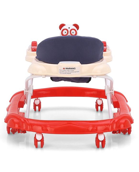 Babyhug Walker Monkey Face Black & Red (Seat Colour May Vary)