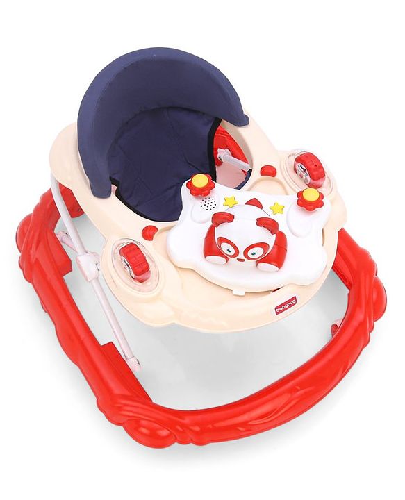 Babyhug Walker Monkey Face Black & Red (Seat Colour May Vary)